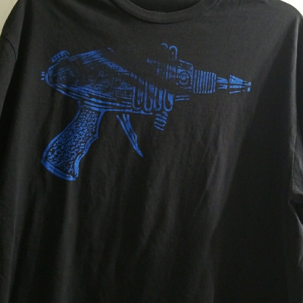 Ames bros flash ray gun graphic mens tshirt sz XL